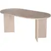 Image de Table à manger ovale en mélaminé 180 cm sablin - beige 353NRD1123