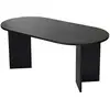 Image de Table à manger ovale en mélaminé 180 cm sablin - noir 353NRD1124