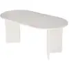 Image de Table à manger ovale en mélaminé 180 cm sablin - blanc 353NRD1126