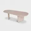 Image de Table basse ovale en mélaminé 18 mm ovalis - beige 838NRD1106