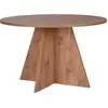 Image de Table à manger ronde design contemporain 120x75h virella - bois neutre 746NRD1106