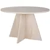 Image de Table à manger ronde design contemporain 120x75h virella - beige 746NRD1108