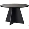 Image de Table de salle à manger ronde Virella - Ø120x75cm - noir