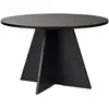 Image de Table à manger ronde design contemporain 120x75h virella - noir 746NRD1112
