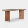 Image de Table à manger moderne en mélamine 200x90 sabella - bois neutre 746NRD1115