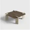 Image de Table basse carrée moderne 90x90 cm afrolli - marron 116SAM1502