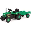Image de Tracteur à pédales - Dolu - Avec remorque - Vert - Pour enfants à partir de 3 ans - Mixte