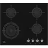 Image de Beko Hilw64222s, Intégré, Cuisinière À Gaz, Verre, Noir, Fonte, 1000 W