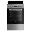 Image de Beko FSM57300GX Cuisinière Acier inoxydable Rotatif Toucher En haut devant émail Céramique