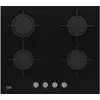 Image de Beko - table de cuisson gaz 60cm 4 feux 7400w verre noir hilg64221s - HILG64221S