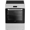 Image de Beko FSE69303MWC four et cuisiniÃ¨re Electrique Plaque avec zone Ã  induction Blanc en occasion ou reconditionné