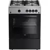 Image de Beko - cuisinière gaz 73l 4 feux noir fbg62031xcs - b100 FBG62031XCS
