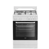 Image de Cuisinière mixte - BEKO - FBS63121WD - 73L - 4 feux (3 foyers gaz + 1 électrique)
