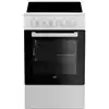Image de Cuisinière Beko B100 Vitrocéramique Blanc 50 Cm 4 Foyers