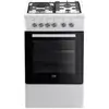 Image de Beko - cuisinière gaz 60l 4 feux blanc fss53011dw - b100 FSS53011DW