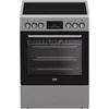 Image de Cuisinière Vitrocéramique 66l 4 Feux Inox Beko Fbe67310gx