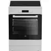 Image de Cuisinière Induction 72l 4 Feux Blanc Beko Fbe69303mwc