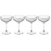 Image de Lot de 4 coupes de champagne en verre - 25 5 cl