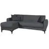 Image de Canapé d angle convertible reversible bilbao gris fonce tissu 4 places avec coffre BILBAOCORNERAUSTIN0404DARKGREY