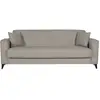Image de Canapé Convertible 3 Places - Bergamo - Tissu Beige - 2 Coussins - Coffre De Rangement - 230 X 85 X 89 Cm