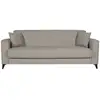 Image de Canape convertible 3 places bergamo beige tissu avec coffre et 2 coussins decoratifs BERGAMO 3STR AUSTIN 0101 BEIGE
