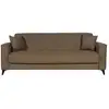 Image de Canape convertible 3 places bergamo tissu synthétique marron coffre BERGAMO 3STR AUSTIN 0701 BROWN