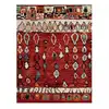 Image de Tapis Salon 160x230 Tissé Rouge Rectangle Motif Berbère Mo 75