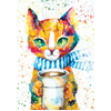 Image de Magnolia Puzzle Colorful Cat 1000 Pièces Puzzle Chat Multicolore