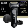 Image de Rasoir electrique braun series 9 proplus 9610s noir batterie 60 min BRA8700216554787