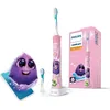 Image de Brosse à dents électrique connectée PHILIPS SONICARE HX6352/42 pour enfant (2 modes 3+ et 7+ - Rose)+ 2 têtes de brosses