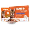 Image de IAMS Delight Nourriture pour chat adulte - 12 sachets fraicheurs 4 recettes Terre / Mer en gelée - Sans sucre ajoutés - 12 x 85g