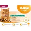 Image de Pâtée pour chat senior - IAMS - Terre et Mer - 12 sachets de 85g - Saveur délicieuse - Ingrédients de qualité