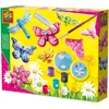 Image de SES Creative - Kit Moulage Plâtre Papillons - 6 Couleurs de Peinture + Pinceau + Paillettes - Activité Créative Enfants 5+