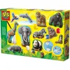 Image de Moulage et peinture - SES CREATIVE - Hobby - Animaux - Plâtre Lavable - 11 figurines à créer - Age : 5+