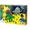 Image de Dinosaure En Bois Qui Brille Dans Le Noir - Kit De Bricolage - Ses Creative - Fabrique Ton Propre Dinosaure Qui Brille D