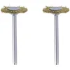 Image de Brosses en laiton couronne - DREMEL - Lot de 2 - Diamètre 19mm - Souples - Ne rayent pas les métaux doux