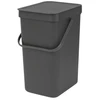 Image de Poubelle Tri Sort & Go 12L, Brabantia Grey - BRABANTIA