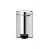 Image de Poubelle De Salle De Bains 3 L Brilliant Steel Brabantia Pedal Bin Newicon 3l