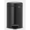 Image de Poubelle à pédale NewIcon 3L, Brabantia Noir - BRABANTIA