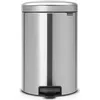Image de BRABANTIA Poubelle à pédale NewIcon 20L Acier mat