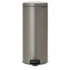 Image de Poubelle à pédale NewIcon 30L, Brabantia Platinum - BRABANTIA