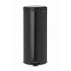 Image de Poubelle à pédale NewIcon 30L, Brabantia Noir mat - BRABANTIA