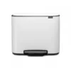 Image de Poubelle À Pédale 2 Seaux 11+23l Blanc Brabantia 121142