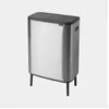 Image de Poubelle Touch Bo Touch Bin Hi, 2 X 30l - Matt Steel