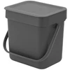 Image de Poubelle Tri Sort & Go 3L, Brabantia Grey - BRABANTIA