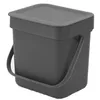 Image de Poubelle de tri - BRABANTIA - 209888 - 3L - Gris - Compacte et pratique