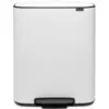 Image de Poubelle Bo Brabantia - A Pédale - Avec 1 Seau Intérieur - 60 L - Blanc