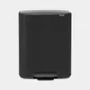 Image de BRABANTIA Poubelle à pédale Bo - 60 L - Matt Black