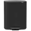 Image de Poubelle à pédale - GENERIQUE - BRABANTIA Bo 211508 - Noir - 2 seaux - Gain de place