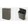 Image de Poubelle Bo Touch 2x30L, Brabantia Platinum - BRABANTIA
